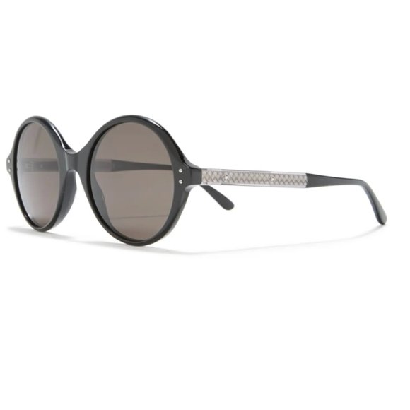Bottega Veneta Accessories - BOTTEGA VENETA Black 52mm Core Round Sunglasses New with Tags